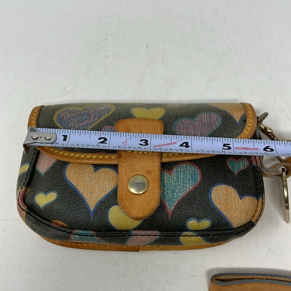DOONEY & BOURKE COLORFUL HEARTS WRISTLET WITH HEART CHARM Made in USA - Picture 8 of 14